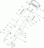Toro 20112 - 22" Recycler Lawn Mower, 2009 (290000001-290999999) Pièces détachées HANDLE ASSEMBLY