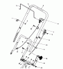 Toro 20180 - Lawnmower, 1992 (2000001-2999999) Pièces détachées HANDLE & THROTTLE CONTROL ASSEMBLY