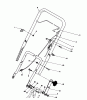 Toro 20182 - Lawnmower, 1993 (39000001-39999999) Pièces détachées HANDLE & THROTTLE CONTROL ASSEMBLY