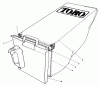 Toro 20212 - Lawnmower, 1991 (1000001-1999999) Pièces détachées GRASS BAG ASSEMBLY NO. 12-8859