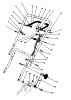 Toro 20212 - Lawnmower, 1991 (1000001-1999999) Pièces détachées HANDLE & THROTTLE CONTROL ASSEMBLY