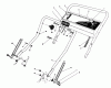 Toro 20214 - Lawnmower, 1992 (2000001-2999999) Pièces détachées HANDLE ASSEMBLY