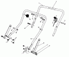 Toro 20215 - Lawnmower, 1991 (1000001-1999999) Pièces détachées HANDLE ASSEMBLY