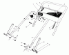 Toro 20216 - Lawnmower, 1991 (1000001-1999999) Pièces détachées HANDLE ASSEMBLY