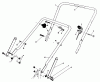 Toro 20217 - Lawnmower, 1991 (1000001-1999999) Pièces détachées HANDLE ASSEMBLY