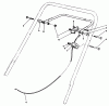 Toro 20217 - Lawnmower, 1991 (1000001-1999999) Pièces détachées TRACTION CONTROL ASSEMBLY
