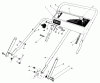 Toro 20218 - Lawnmower, 1991 (1000001-1999999) Pièces détachées HANDLE ASSEMBLY