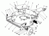 Toro 20218 - Lawnmower, 1991 (1000001-1999999) Pièces détachées HOUSING ASSEMBLY