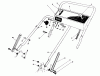 Toro 20218 - Lawnmower, 1992 (2000001-2999999) Pièces détachées HANDLE ASSEMBLY