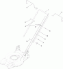 Toro 20314 - 20" Recycling/Rear Bagging Lawn Mower, 2011 (311000001-311999999) Pièces détachées HANDLE ASSEMBLY