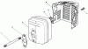 Toro 20320 - Lawnmower, 1992 (2000001-2999999) Pièces détachées MUFFLER ASSEMBLY (MODEL NO. VML0-2)