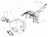 Toro 20321 - Lawnmower, 1992 (2000001-2999999) Pièces détachées MUFFLER ASSEMBLY (MODEL NO. 47PM1-1)