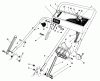 Toro 20322 - Lawnmower, 1992 (2000001-2999999) Pièces détachées HANDLE ASSEMBLY
