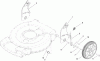 Toro 20331 - 22" Recycler Lawn Mower, 2009 (290000001-290999999) Pièces détachées REAR AXLE AND WHEEL ASSEMBLY