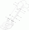 Toro 20331 - 22" Recycler Lawn Mower, 2010 (310000001-310006219) Pièces détachées HANDLE ASSEMBLY