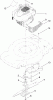 Toro 20332 - 22" Recycler Lawn Mower, 2010 (310000001-310999999) Pièces détachées ENGINE AND BLADE ASSEMBLY