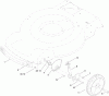 Toro 20332C - 22" Recycler Lawn Mower, 2010 (310000001-310999999) Pièces détachées FRONT AXLE ASSEMBLY