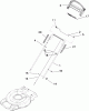 Toro 20333 - 22" Recycler Lawn Mower, 2009 (290000001-290999999) Pièces détachées HANDLE ASSEMBLY