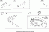 Toro 20333 - 22" Recycler Lawn Mower, 2009 (290000001-290999999) Pièces détachées MUFFLER AND FUEL TANK ASSEMBLY BRIGGS AND STRATTON 126T02-0256-B1