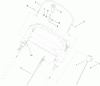 Toro 20333 - 22" Recycler Lawn Mower, 2010 (310000001-310999999) Pièces détachées HANDLE COMPONENT ASSEMBLY