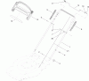 Toro 20333C - 22" Recycler Lawn Mower, 2012 (SN 312000001-312999999) Pièces détachées UPPER HANDLE ASSEMBLY