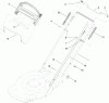 Toro 20334C - 22" Recycler Lawn Mower, 2010 (310000001-310999999) Pièces détachées HANDLE ASSEMBLY