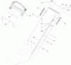 Toro 20334C - 22" Recycler Lawn Mower, 2012 (SN 312000001-312999999) Pièces détachées HANDLE ASSEMBLY