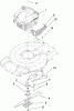Toro 20352 - 22" Recycler Lawn Mower, 2009 (290000001-290999999) Pièces détachées ENGINE AND BLADE ASSEMBLY
