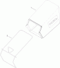 Toro 20371 - 22" Recycler Lawn Mower, 2012 (SN 312000001-312999999) Pièces détachées REAR BAG ASSEMBLY