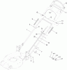 Toro 20384 - Super Recycler Lawn Mower, 2012 (SN 312000001-312999999) Pièces détachées HANDLE ASSEMBLY