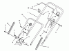 Toro 20431 - Lawnmower, 1993 (39000001-39999999) Pièces détachées HANDLE ASSEMBLY
