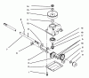 Toro 20432 - Lawnmower, 1993 (39000001-39999999) Pièces détachées GEAR CASE ASSEMBLY