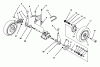 Toro 20434 - Recycler II, 1993 (3900001-3999999) Pièces détachées REAR AXLE & WHEEL ASSEMBLY