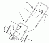 Toro 20435WF - 21" Recycler II Super Pro, 1993 (39000001-39999999) Pièces détachées HANDLE ASSEMBLY