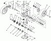 Toro 20438 - Lawnmower, 1993 (39000001-39999999) Pièces détachées GEAR CASE ASSEMBLY