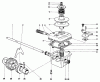 Toro 20440 - Lawnmower, 1974 (4000001-4999999) Pièces détachées GEAR CASE ASSEMBLY MODEL NOS. 20550 AND 20660