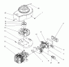 Toro 20453 - Lawnmower, 1996 (6900001-6999999) Pièces détachées SHROUD & BLOCK ASSEMBLY (MODEL NO. 20441 ONLY)