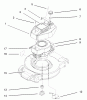 Toro 20444 - Lawnmower, 1995 (5900001-5999999) Pièces détachées ENGINE ASSEMBLY #1