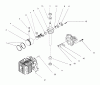 Toro 20454 - Lawnmower, 1996 (6900001-6999999) Pièces détachées BLOCK ASSEMBLY (MODEL NO. 20442 ONLY)