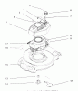 Toro 20454 - Lawnmower, 1996 (6900001-6999999) Pièces détachées ENGINE ASSEMBLY #1