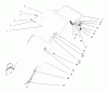 Toro 20454 - Lawnmower, 1996 (6900001-6999999) Pièces détachées HANDLE ASSEMBLY