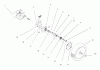 Toro 20444 - Lawnmower, 1996 (6900001-6999999) Pièces détachées REAR AXLE ASSEMBLY
