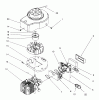 Toro 20454 - Lawnmower, 1996 (6900001-6999999) Pièces détachées SHROUD & BLOCK ASSEMBLY (MODEL NO. 20442 ONLY)