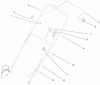 Toro 20449 - Lawnmower, 1997 (7900001-7999999) Pièces détachées HANDLE ASSEMBLY