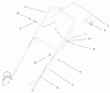 Toro 20450 (R-21P) - Recycler Mower, R-21P, 1998 (8900001-8999999) Pièces détachées HANDLE ASSEMBLY