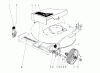 Toro 20451 - Lawnmower, 1976 (6000001-6999999) Pièces détachées FRONT WHEEL AND PIVOT ARM ASSEMBLY