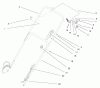 Toro 20457 - Lawnmower, 1997 (7900001-7999999) Pièces détachées HANDLE ASSEMBLY