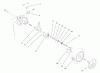 Toro 20466 - Lawnmower, 1996 (6900001-6999999) Pièces détachées REAR AXLE ASSEMBLY