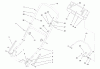 Toro 20474 - Super Recycler Lawnmower, 1996 (6900001-6999999) Pièces détachées HANDLE ASSEMBLY