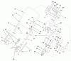 Toro 20482 - Super Recycler Mower, 1997 (790000001-799999999) Pièces détachées HANDLE ASSEMBLY (MODEL NO. 20483 ONLY)